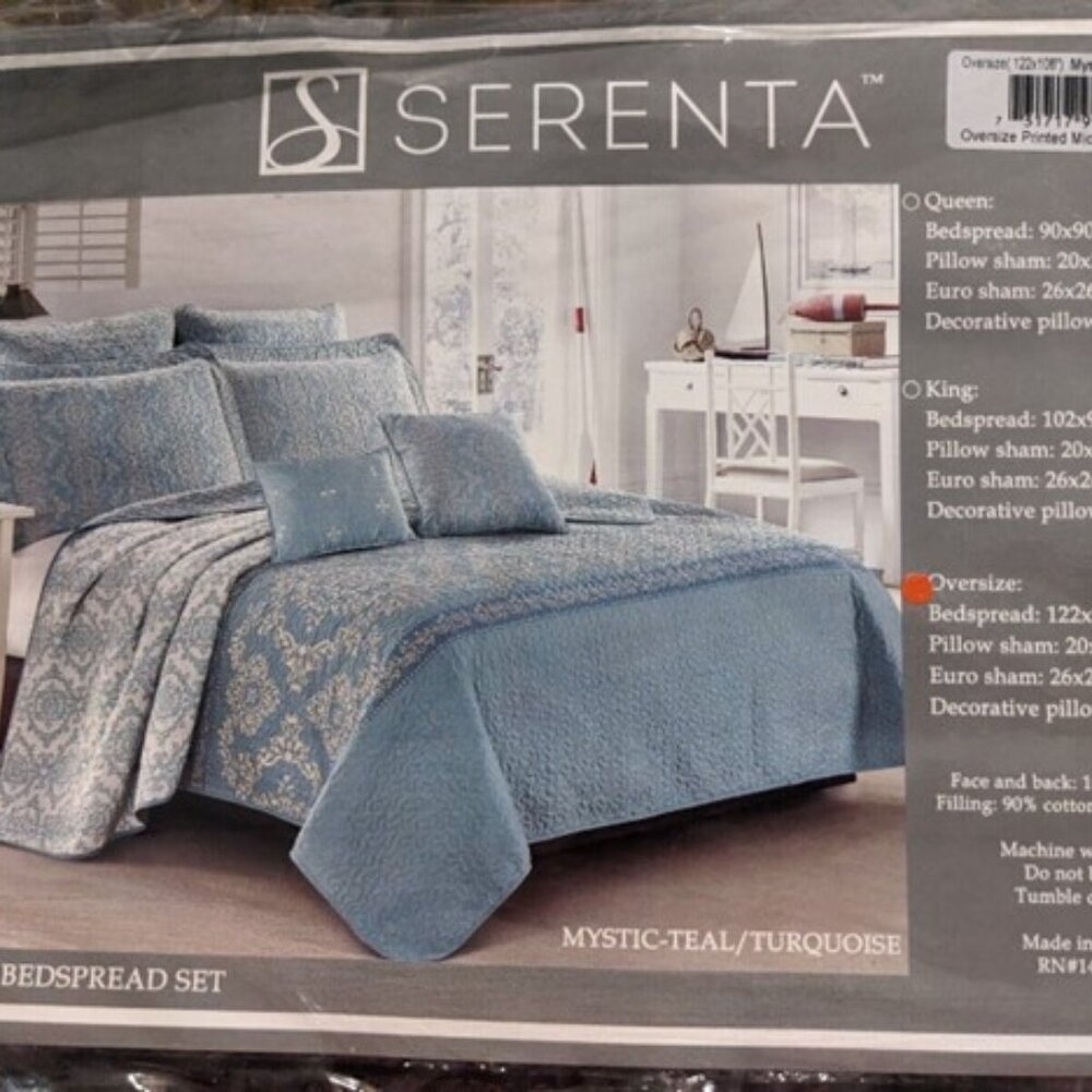 Serenta Mystic Reversible 7-pc Bedspread Set California King